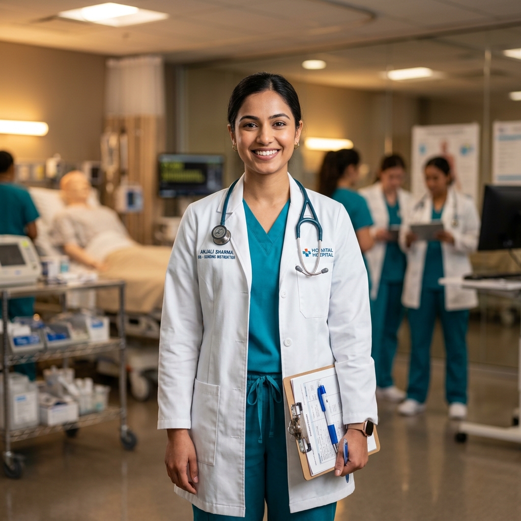 Professional nursing student at Teja Academy